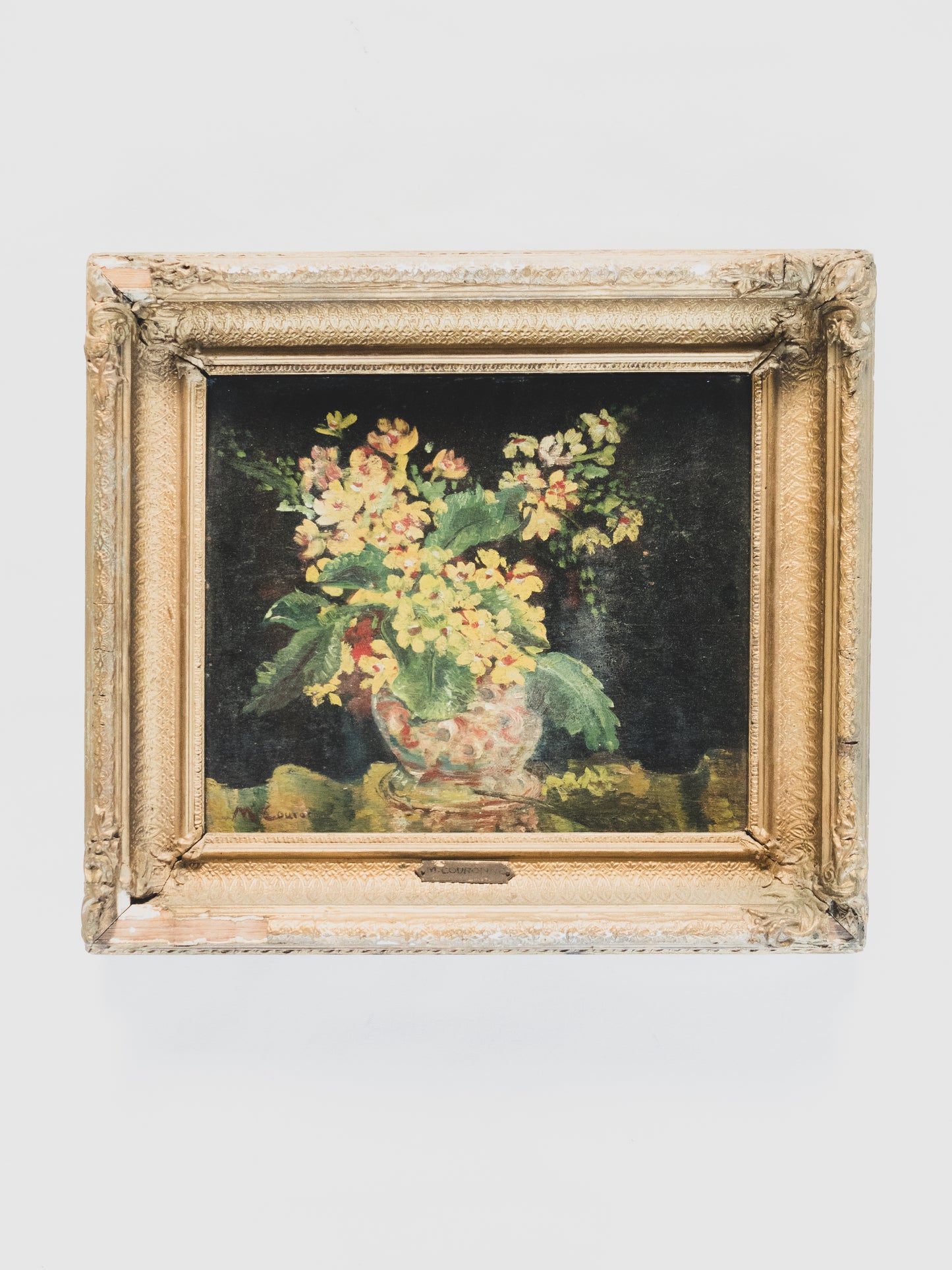 19th c. Floral Still Life - Oil Painting