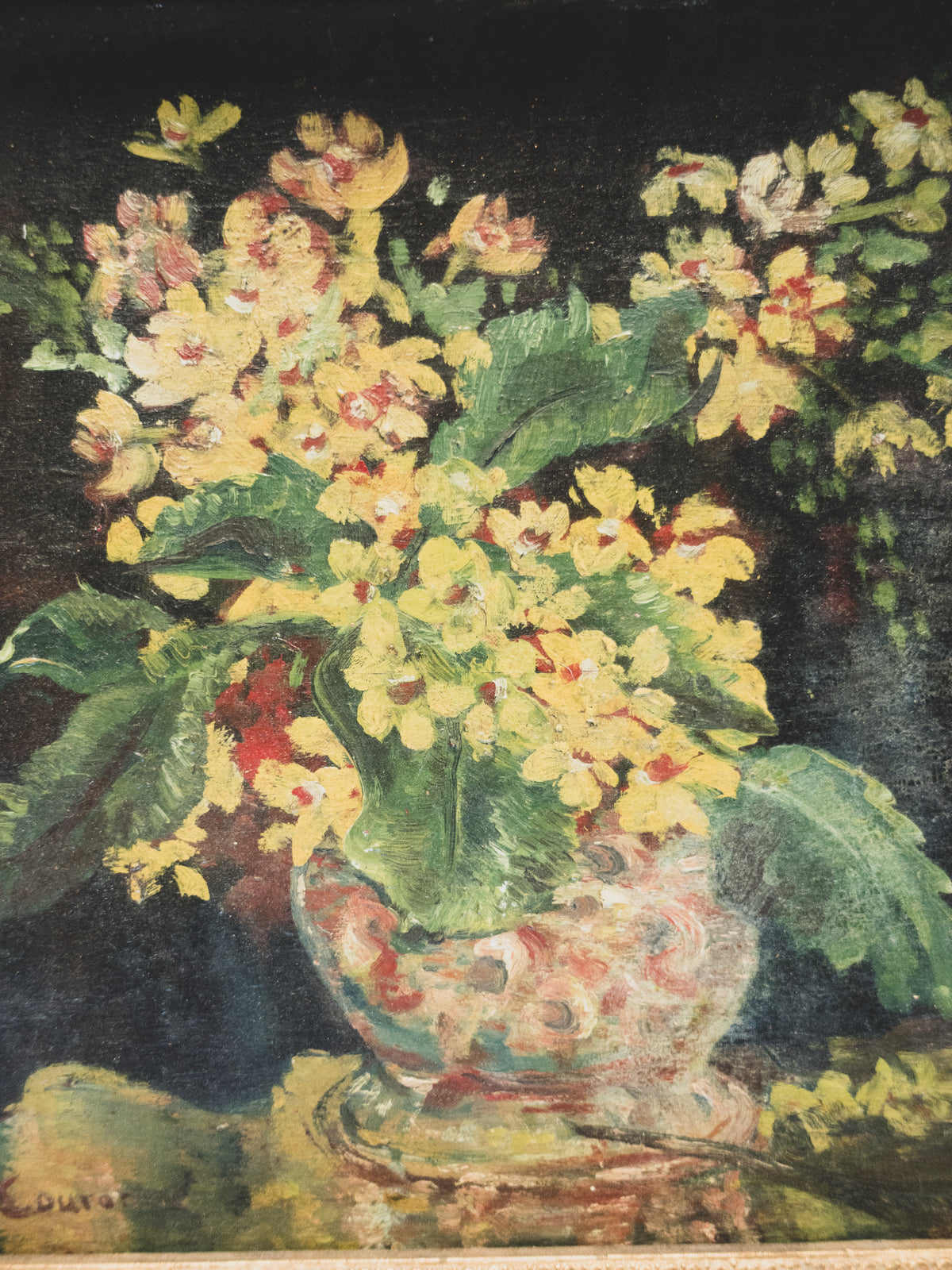 19th c. Floral Still Life - Oil Painting