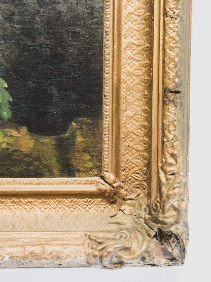 19th c. Floral Still Life - Oil Painting