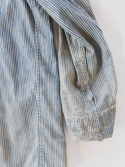 1940's Rare Faded Hickory Stripe Chore - M