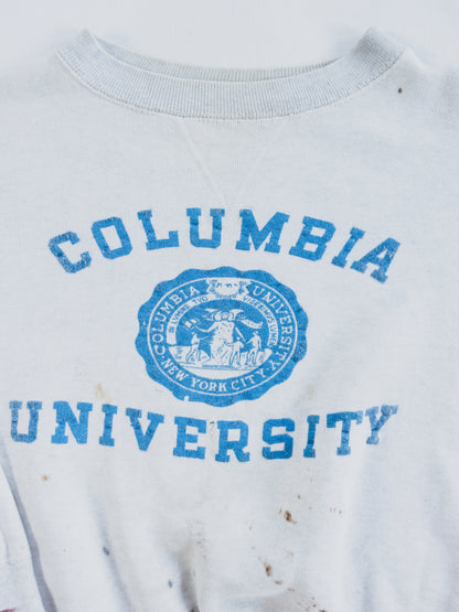 1950's Paint splattered " Columbia Uni. " Sweat - S