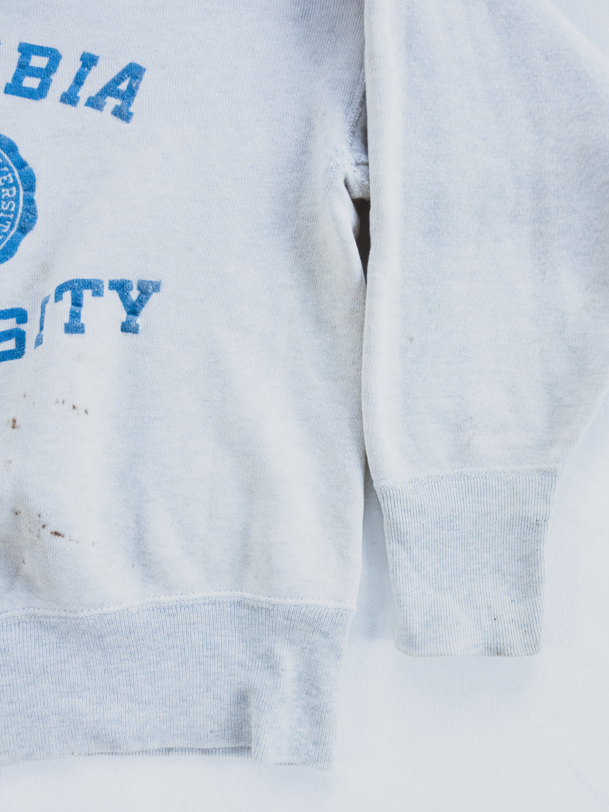 1950s Paint splattered " Columbia Uni. " Sweat - S