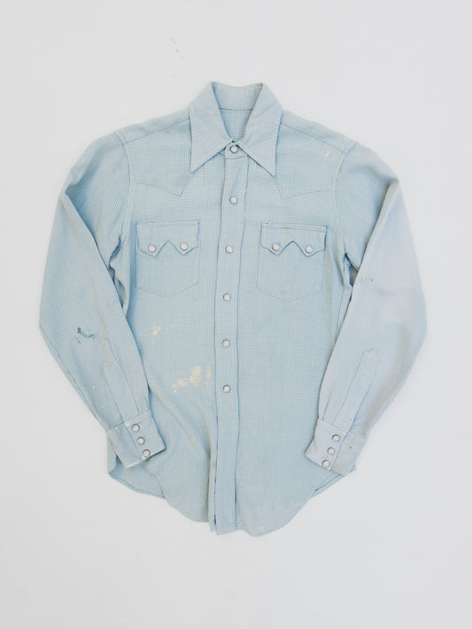 1950's Paint Splattered Western Shirt - S