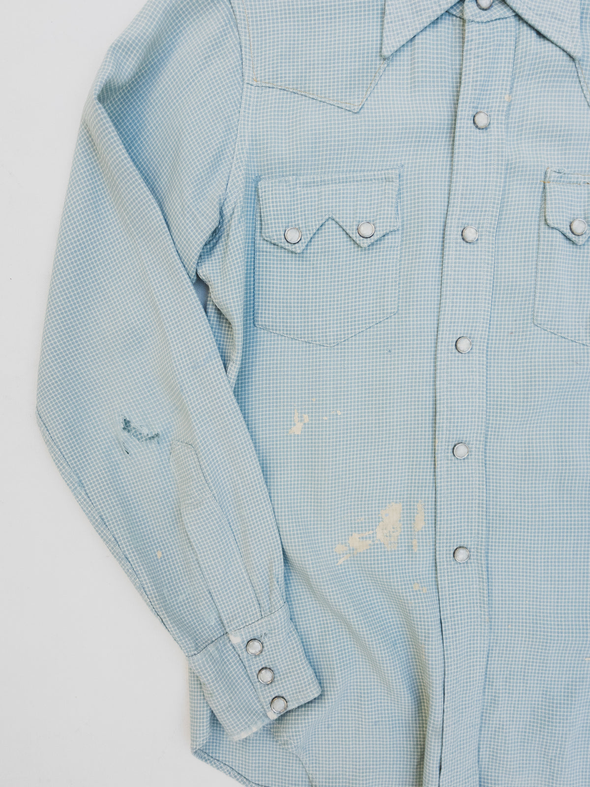 1950s Paint Splattered Western Shirt - S
