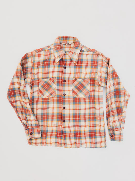 1940's Beautiful Cotton Flannel - S