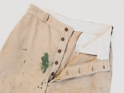 1940's Crazy Paint Splattered Chinos - 30x30