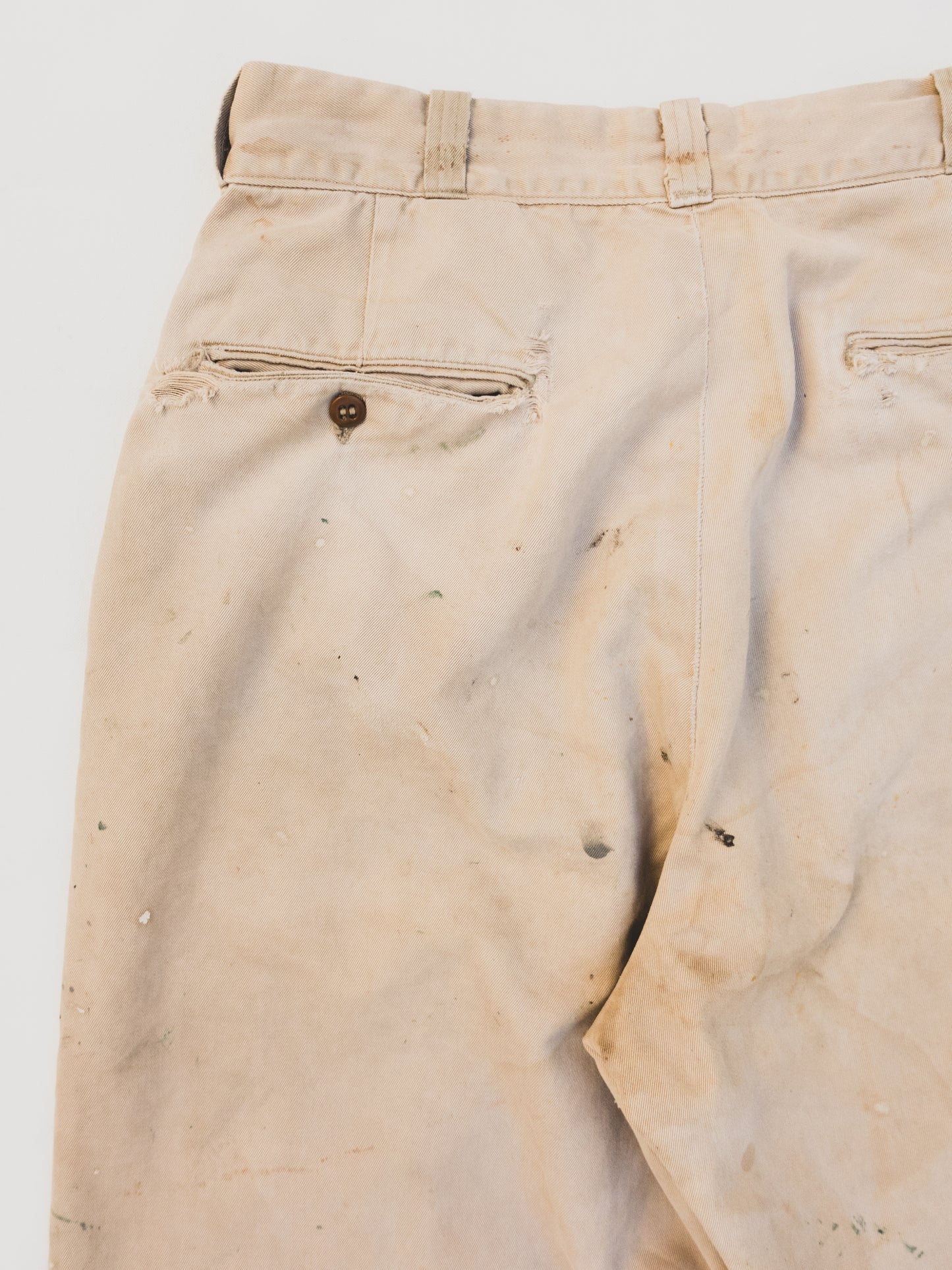 1940's Crazy Paint Splattered Chinos - 30x30