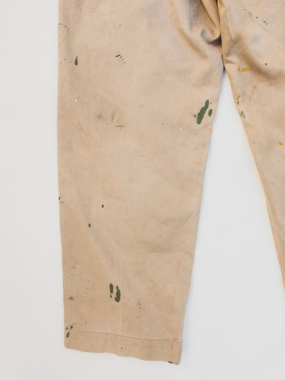 1940's Crazy Paint Splattered Chinos - 30x30