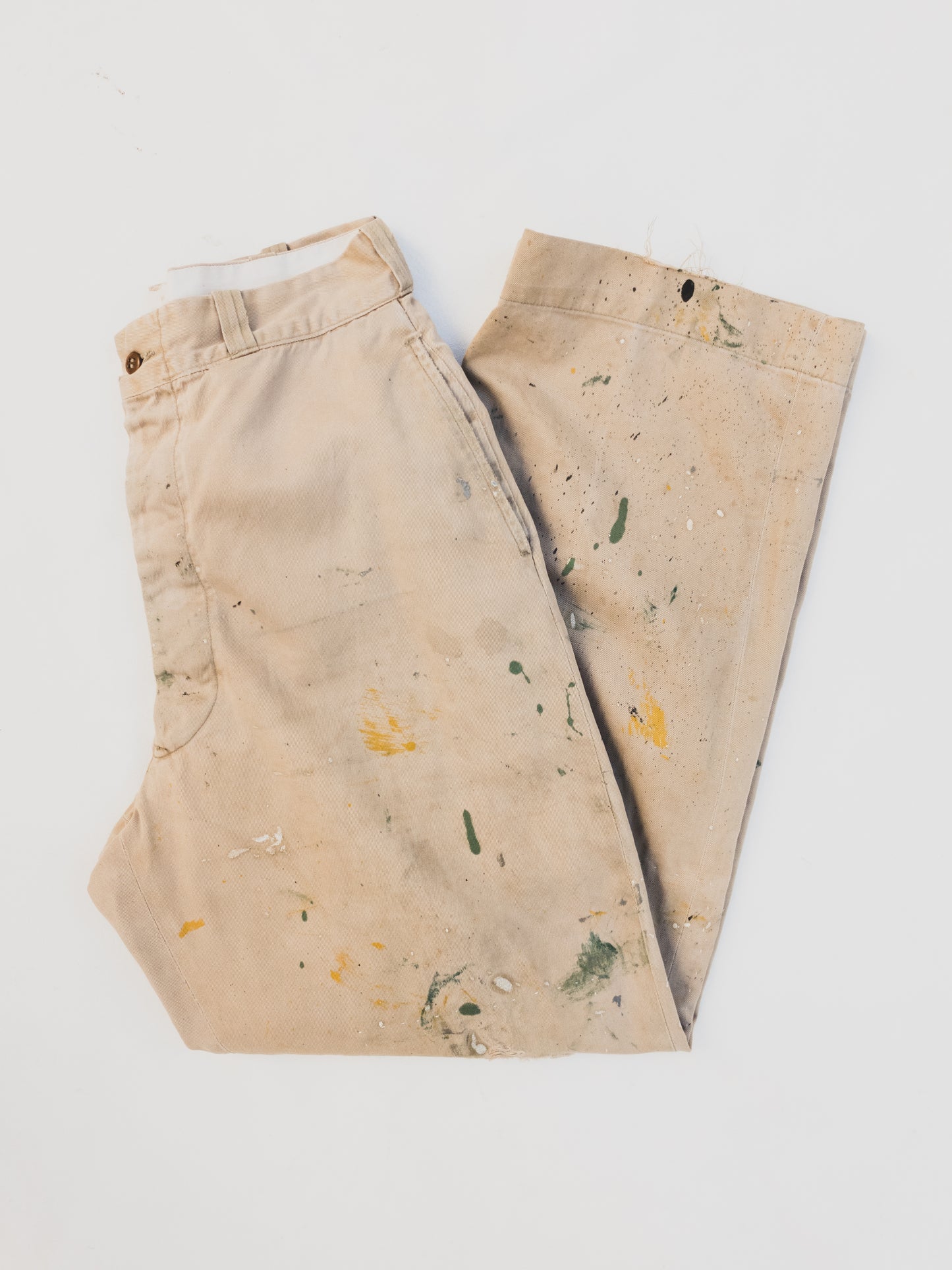 1940's Crazy Paint Splattered Chinos - 30x30