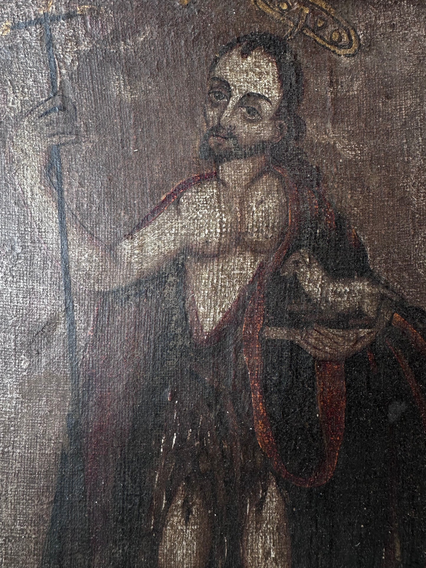 18th c. Saint John the Baptist Painting