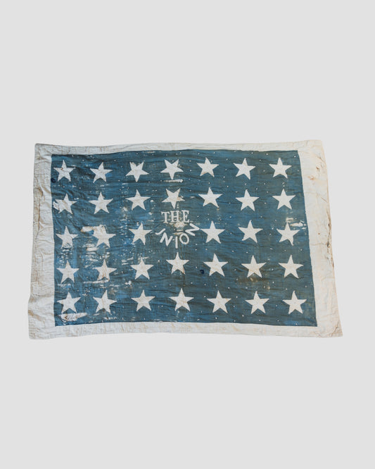 1862 Civil War 34 Star Union Army Quilt - Dated + Signed